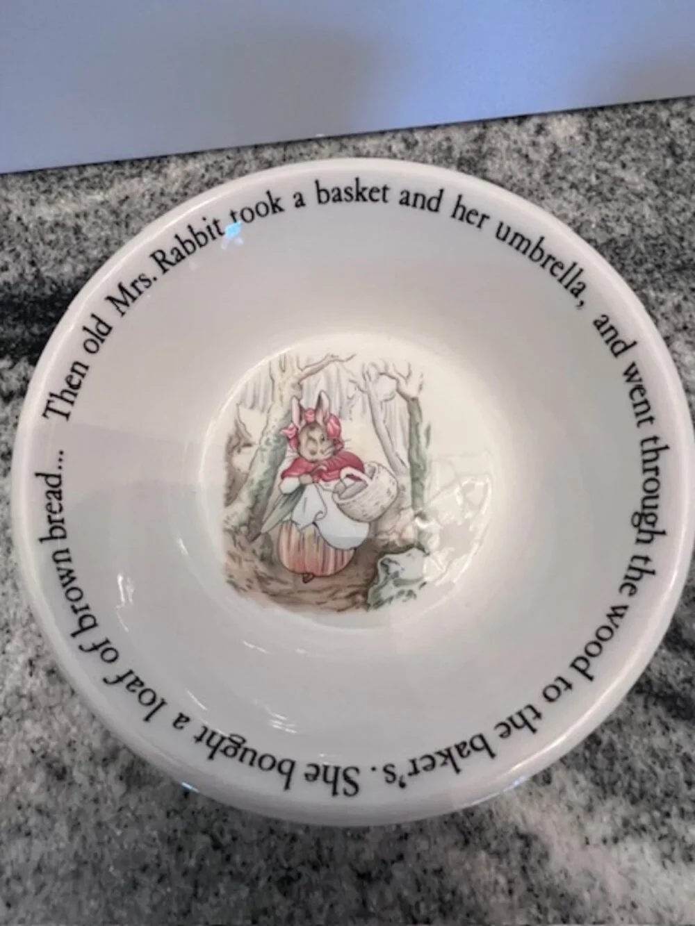 Wedgwood nursery set mug and bowl Beatrix Potter's Peter Rabbit‎